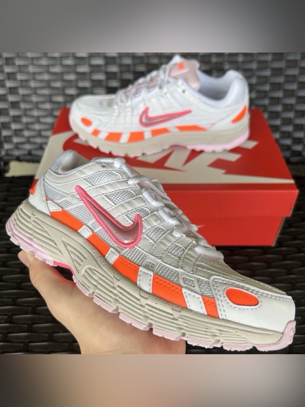 NIKE P-6000 DIGITAL PINK CRIMSON Size 6 WMNS - Picture 1 of 6